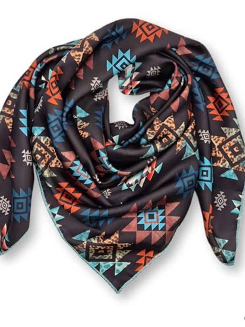 Silk Blend Wild Rag 36 Inch Western Cowboy Bandana Square Scarf